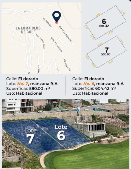 Excelentes Opciones Terrenos en Club de Golf La Loma